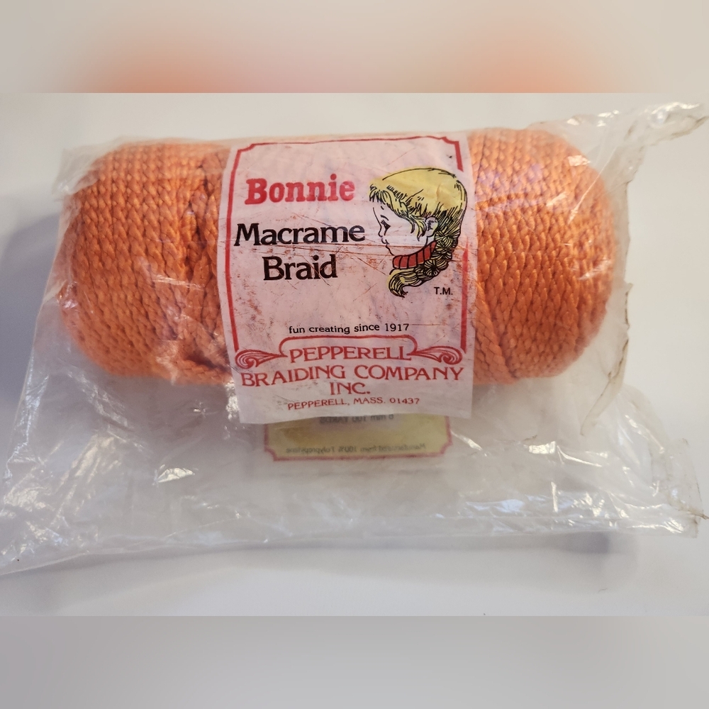 Vintage Bonnie Macrame Braid 6mm 100 Yards